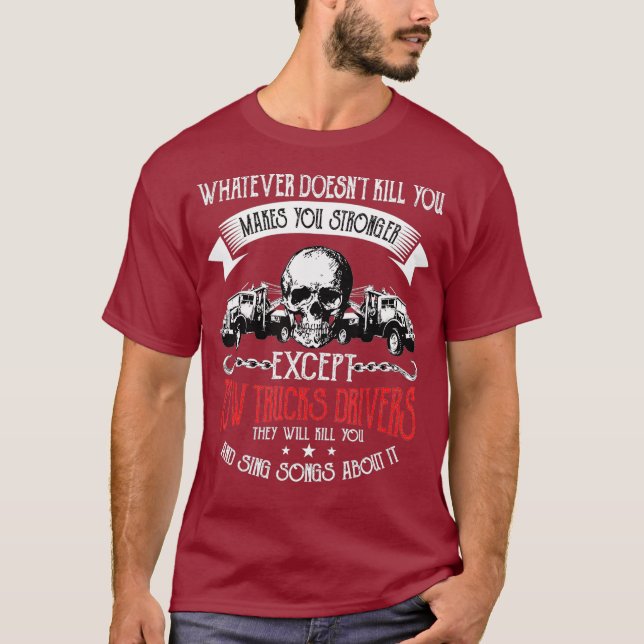 Camiseta El Trampolín De Camiones De Vapor Te Hace Más Fuer (Anverso)