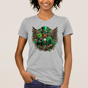 Camiseta El trébol de vapor del Día de San Patricio