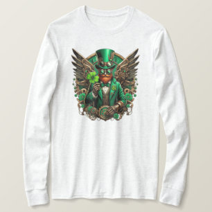 Camiseta El trébol de vapor del Día de San Patricio