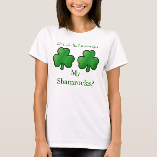 Camiseta el trébol, trébol, se lame….Uh… significo como, M…