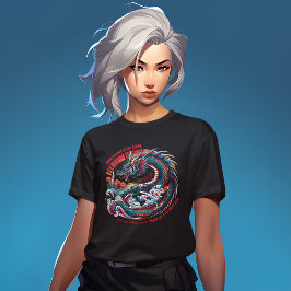 Camiseta El tren aéreo Anime Dragon de San Francisco: Año N