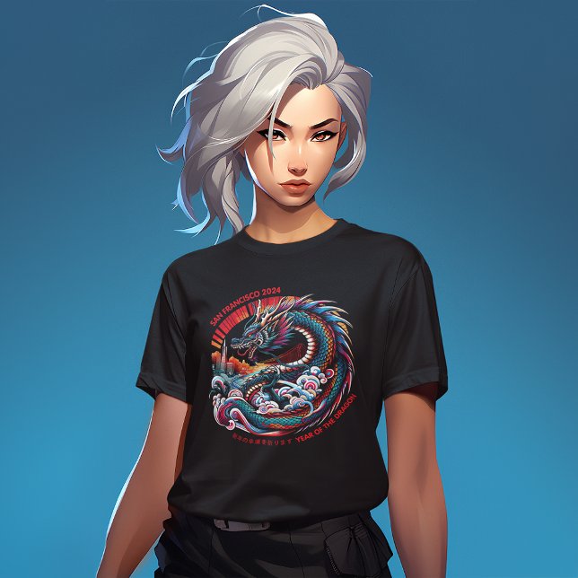 Camiseta El tren aéreo Anime Dragon de San Francisco: Año N (Subido por el creador)