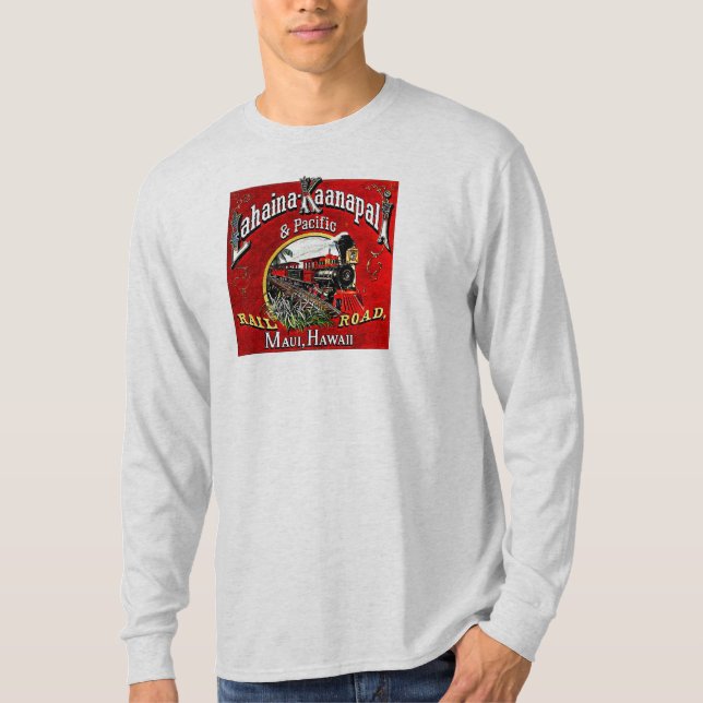 Camiseta El tren de la caña de azúcar con las locomotoras (Anverso)