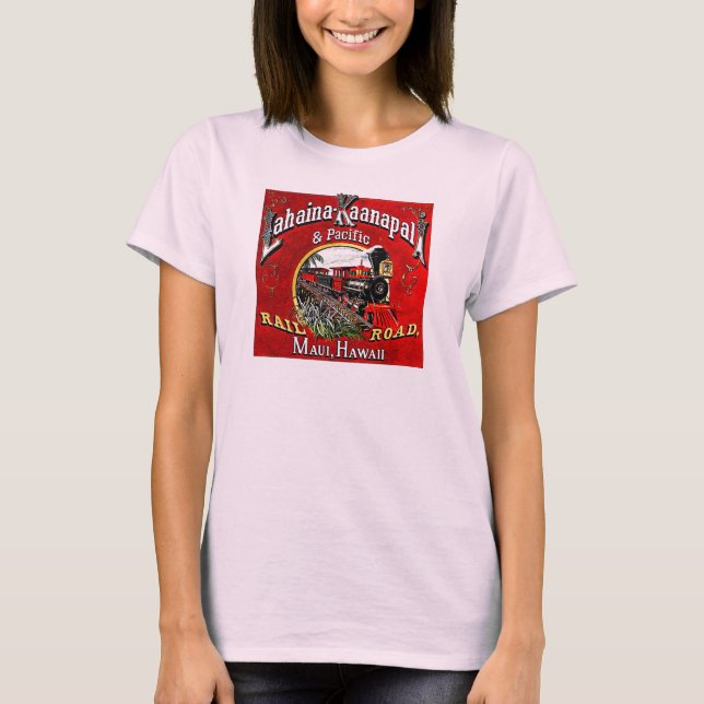 Camiseta El tren de la caña de azúcar con las locomotoras (Anverso)