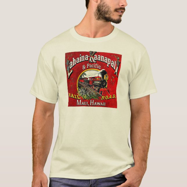 Camiseta El tren de la caña de azúcar con las locomotoras (Anverso)