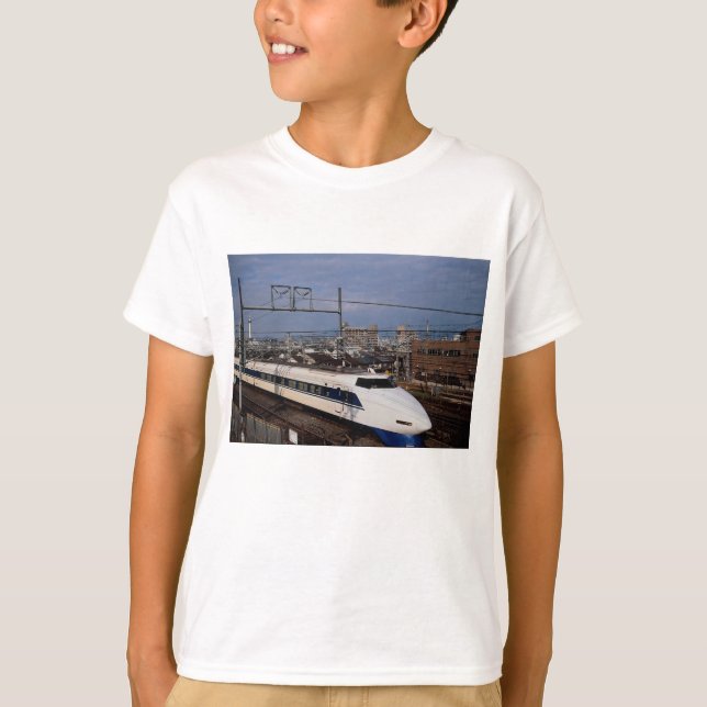 Camiseta El tren de Shinkansen o de bala, Kyoto, Japón (Anverso)
