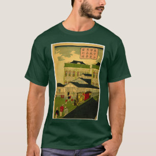 Camiseta El tren de vapor Ikkei pasa por Shiodama Tokyo 1