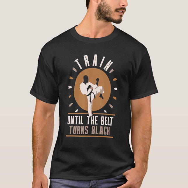 Camiseta El Tren Hasta Que El Cinturón Se Torne Negro Cintu (Anverso)