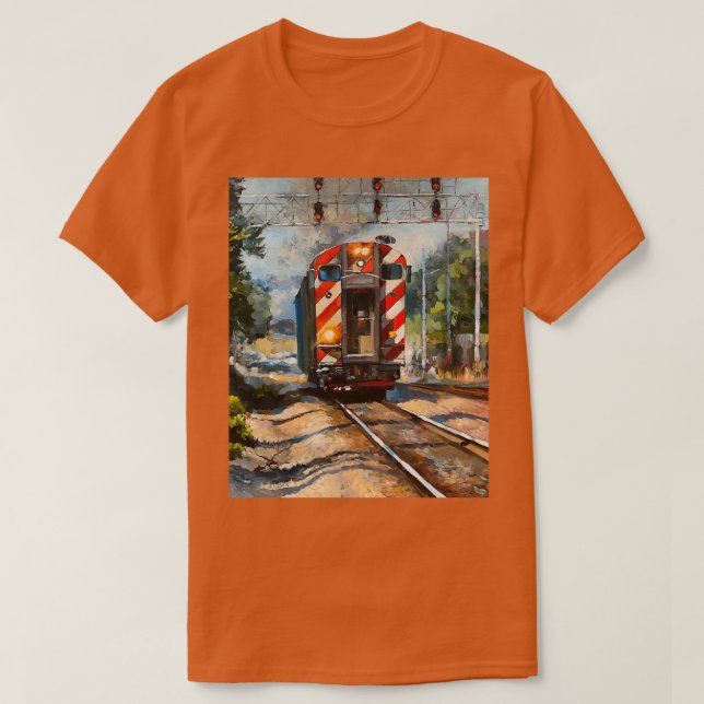 Camiseta El tren Metra (Diseño del anverso)