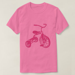 Camiseta El triciclo de los niños rosados