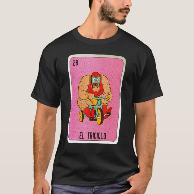 Camiseta El Tricicolo Mexican Slang Lottery Bingo Cards (Anverso)