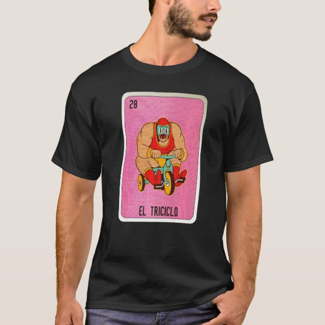 Camiseta El Tricicolo Mexican Slang Lottery Bingo Cards   (Anverso)