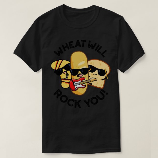 Camiseta El trigo te sacudirá los graciosos puntos de comid (Diseño del anverso)