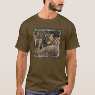 Camiseta El trío de cobs de leones con madre