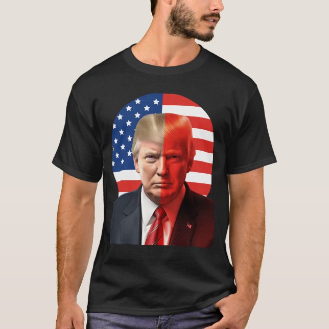 Camiseta El triunfo de Donald Trump en el Tee de 2024. (Anverso)