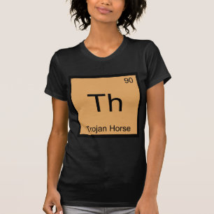 Camiseta El - Troyano Elemento Químico De Caballo Símbolo C