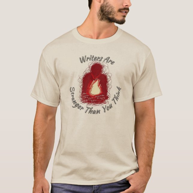 Camiseta El TShirt del escritor - Son más extraños de lo qu (Anverso)