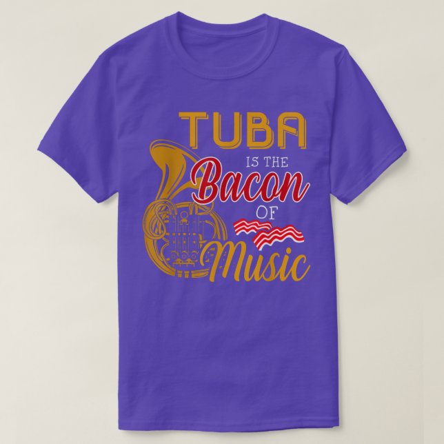 Camiseta El Tuba Player Tee Tuba Es El Baco De La Música (Diseño del anverso)