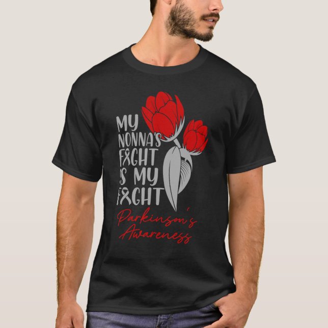 Camiseta El tulipán rojo de Nonna lucha contra mi lucha en  (Anverso)