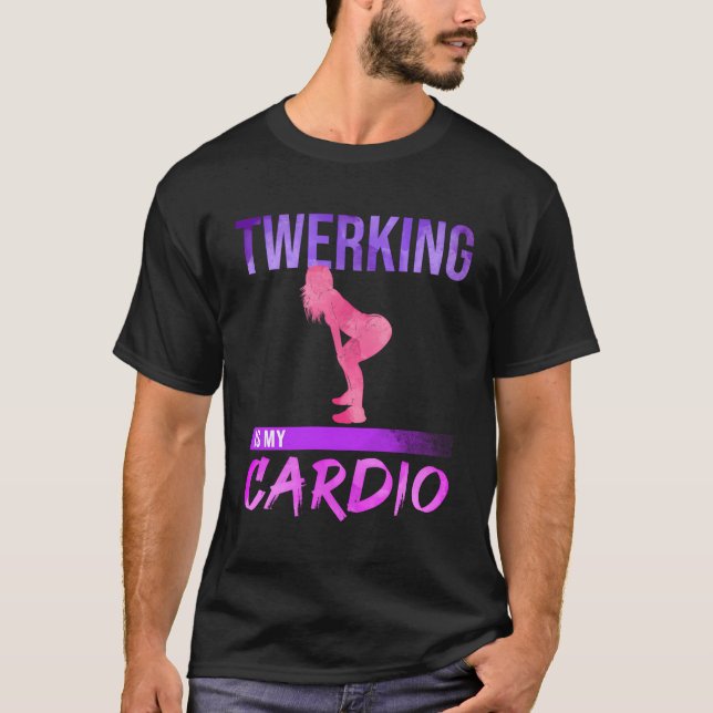 Camiseta El twitter es mi baile cardio Twerk (Anverso)