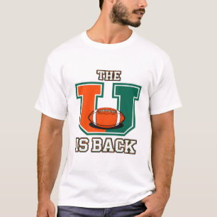 Camiseta El U está de vuelta Fútbol Americano Universitario