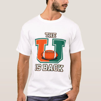 Camiseta El U está de vuelta Fútbol Americano Universitario