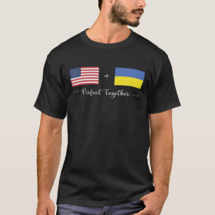 Camiseta El ucraniano estadounidense perfecta con una bande