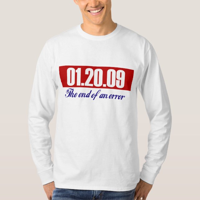 Camiseta El último día de Bush. Fin de un error (Anverso)
