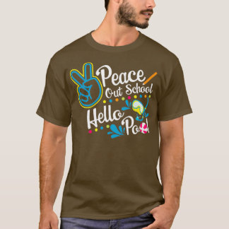 Camiseta El último día de clases de la escuela de Peace Out