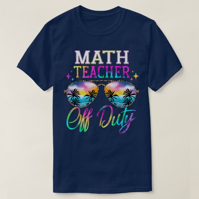 Camiseta El último día de escuela para el profesor de matem (Diseño del anverso)
