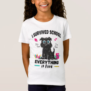 Camiseta El último día de escuela, sobreviví a la escuela