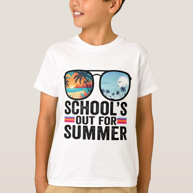 Camiseta El Último Día De La Escuela 1 Se Salió Para Verano (Anverso)