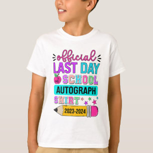 Camiseta El Último Día De La Escuela Autograph Shirt Pencil