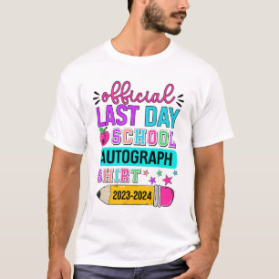 Camiseta El Último Día De La Escuela Autograph Shirt Pencil