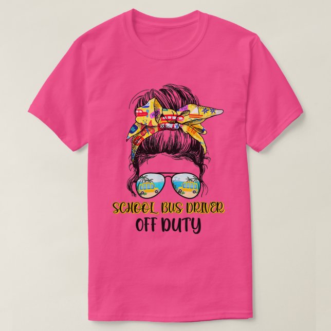 Camiseta El Último Día De La Escuela El Conductor Del Autob (Diseño del anverso)