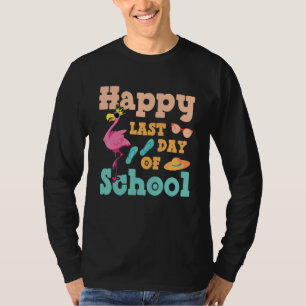 Camiseta El Último Día De La Escuela Flamingo El Verano De 