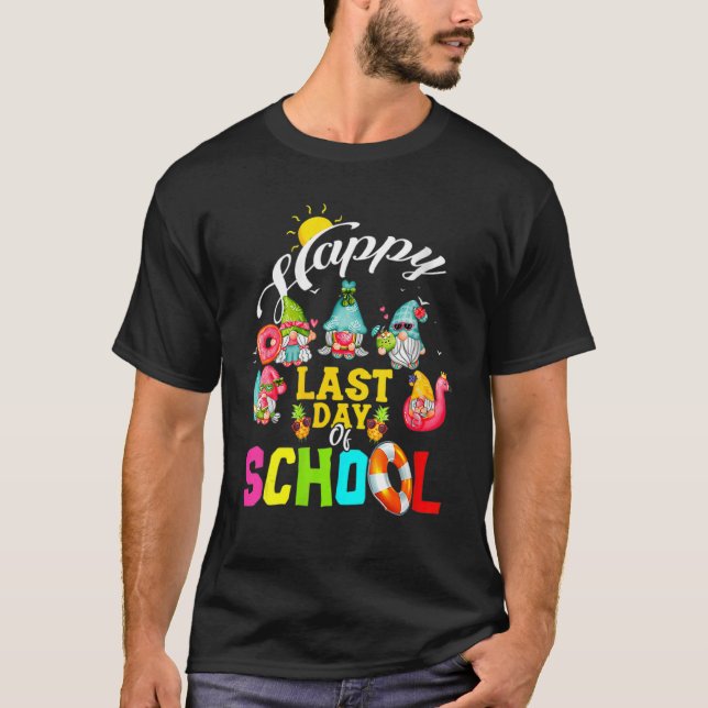 Camiseta El Último Día De La Escuela Gnomes Estudiantes Sum (Anverso)