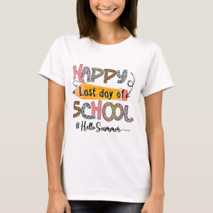 Camiseta El Último Día De La Graduación De Niños Maestros E