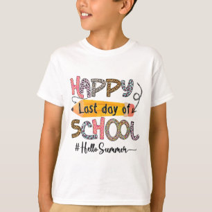 Camiseta El Último Día De La Graduación De Niños Maestros E