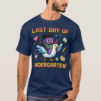 Camiseta El último día de la guardería divertida de pollo P