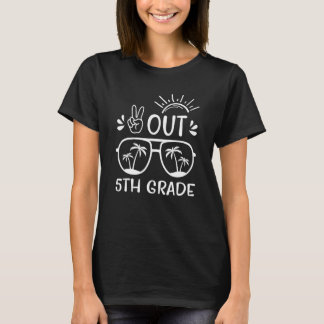 Camiseta El Último Día De La Paz Escolar Fuera Maestra De Q