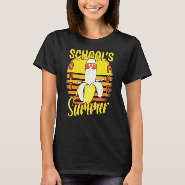 Camiseta El Último Día De Las Escuelas En La Banana De Vaca (Anverso)