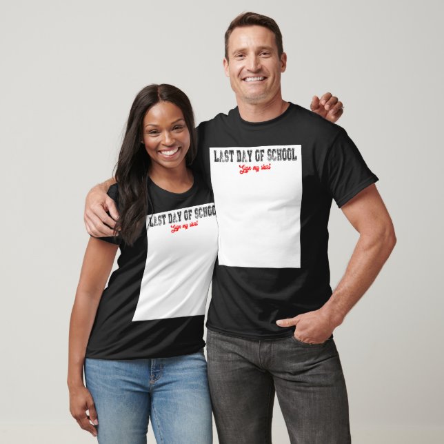 Camiseta El último día de Rótulo escolar, mi Graduado Gradu (Unisexo)