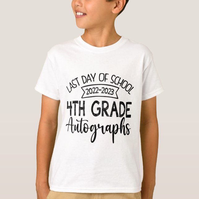 Camiseta El Último Día Del Autografo Escolar 4 Graduación G (Anverso)