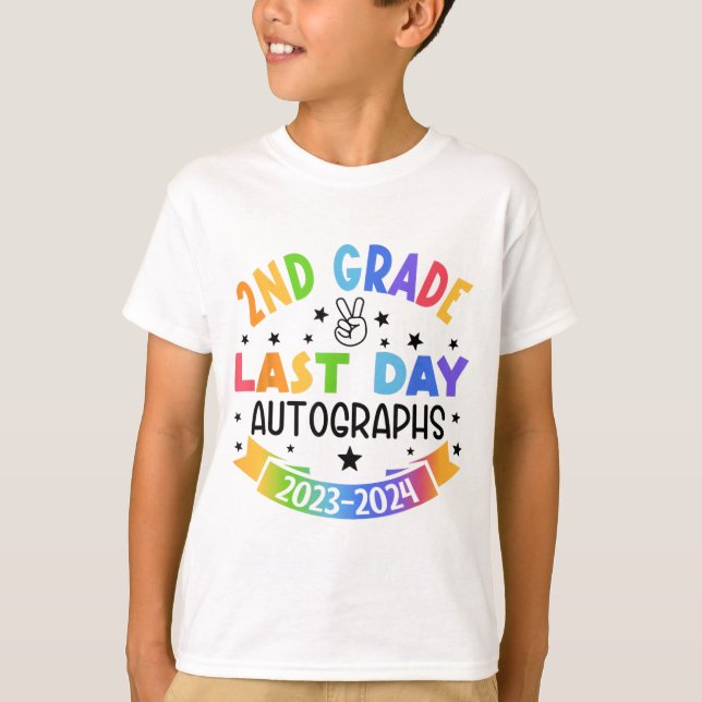 Camiseta El Último Día Del Autografo Escolar Segundo Gradua (Anverso)