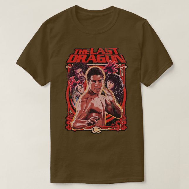 Camiseta El último Dragón Aspecto Un Fan Retro Diseño de Ar (Diseño del anverso)