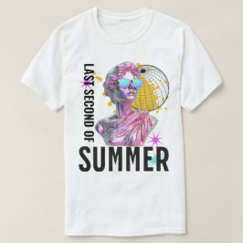 Camiseta El último segundo de la estatua de la vaporwave re