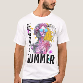 Camiseta El último segundo de la estatua de la vaporwave re