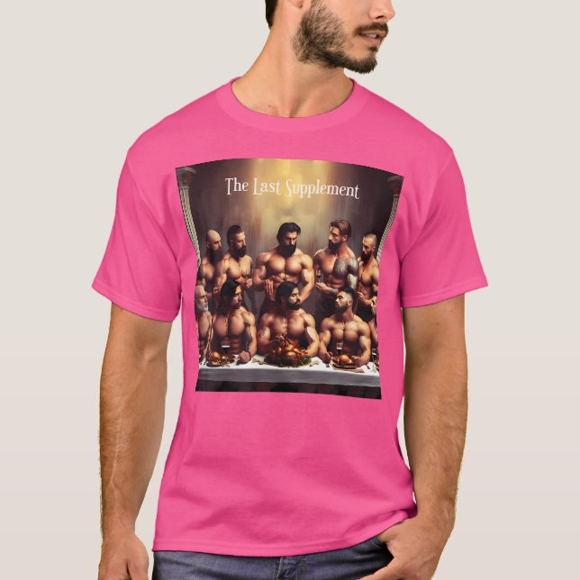 Camiseta El último suplemento para hombres musculares Gimna (Anverso)