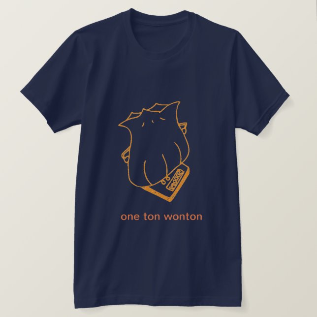 Camiseta El un Wonton de la tonelada (Anverso del diseño)